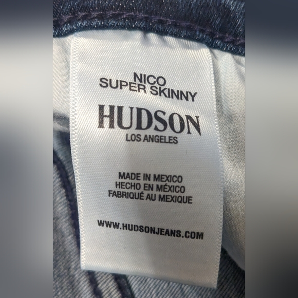 5/$25 Hudson Nico Super Skinny Jean - Picture 5 of 7